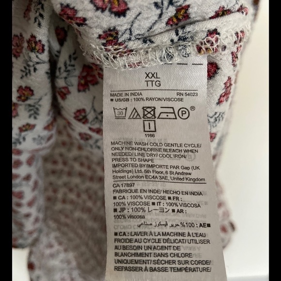 GAP - Ladies - Floral Print Swing Shirt - XXL - Picture 3 of 5